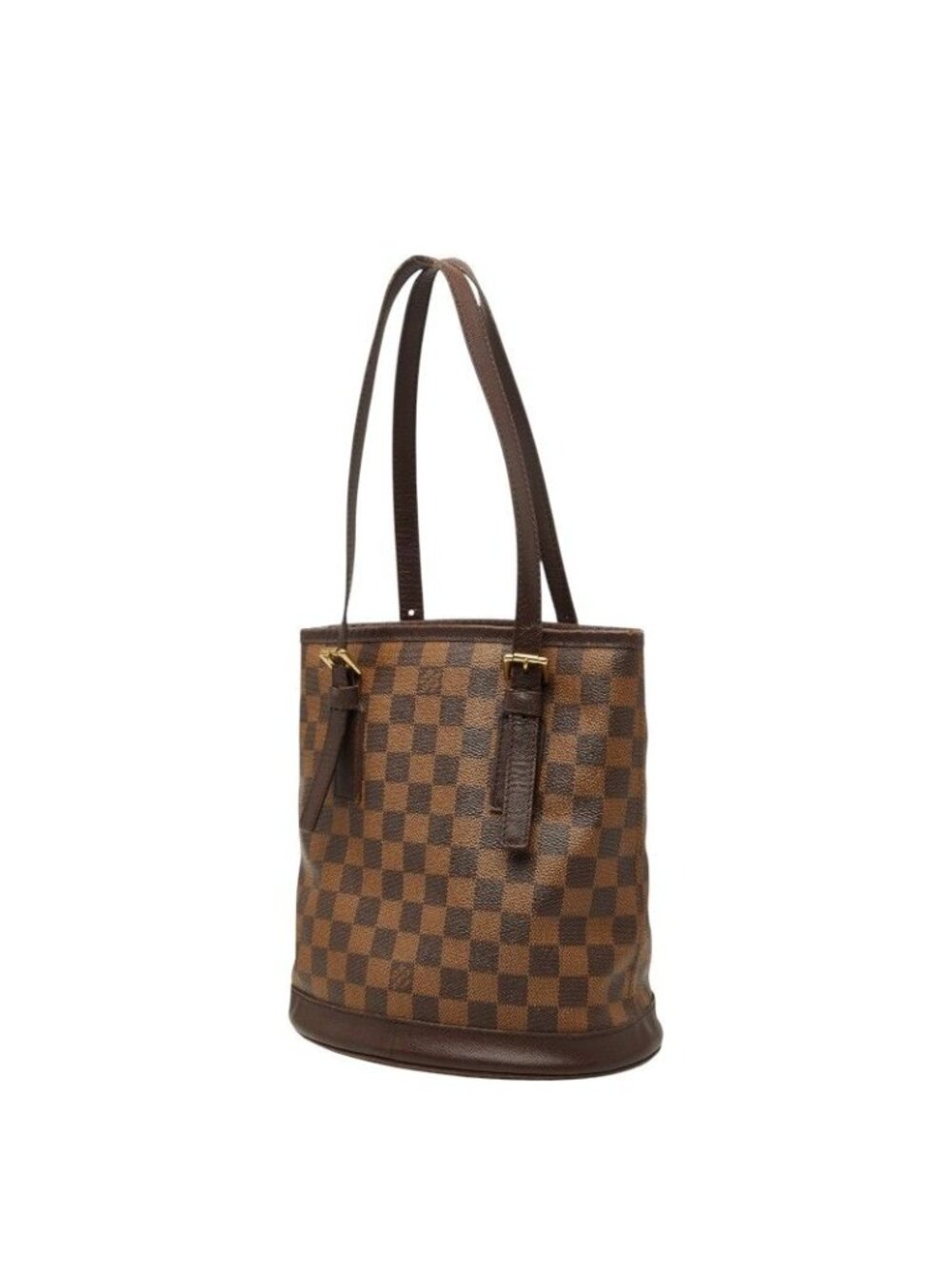 Louis Vuitton Damier Marais Tote Shoulder Bag Brown Leather - Picture 2 of 10